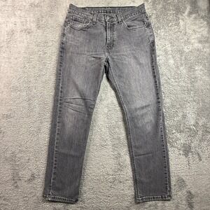 Levis 541 Mens 32x32 Athletic Fit Stretch Jeans Gray Denim Tapered Leg